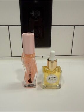 Gisou Pink Shimmer gloss & hair Oil Duo